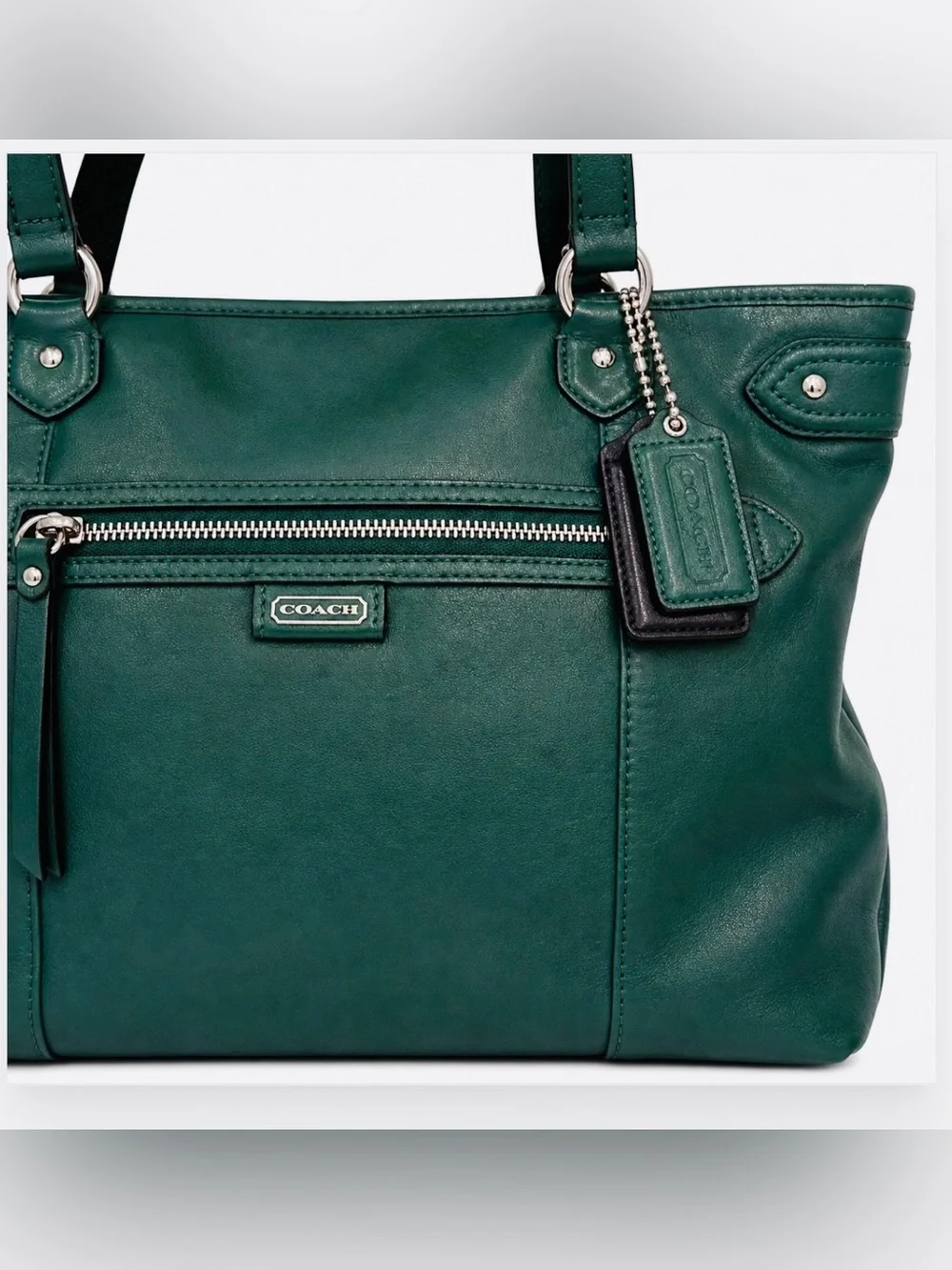 Coach EUC Daisy Hobo Bag - Teal/Green Leather